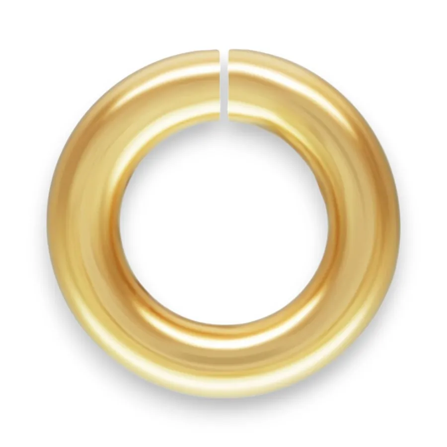 🔗 Jump Ring (Open, Heavy Weight) in 9ct Yellow Gold - ROUND