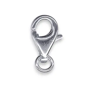🔗 Lobster Clasp / Cartier Clasp with Open Jump Ring in 9ct White Gold