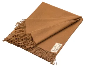100% Alpaca Wool Throw (Tan)