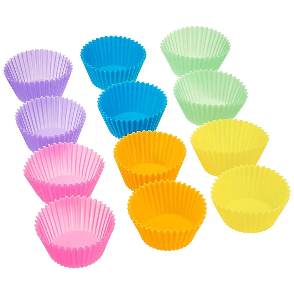 12-Piece Silicone Cupcake Pan Set