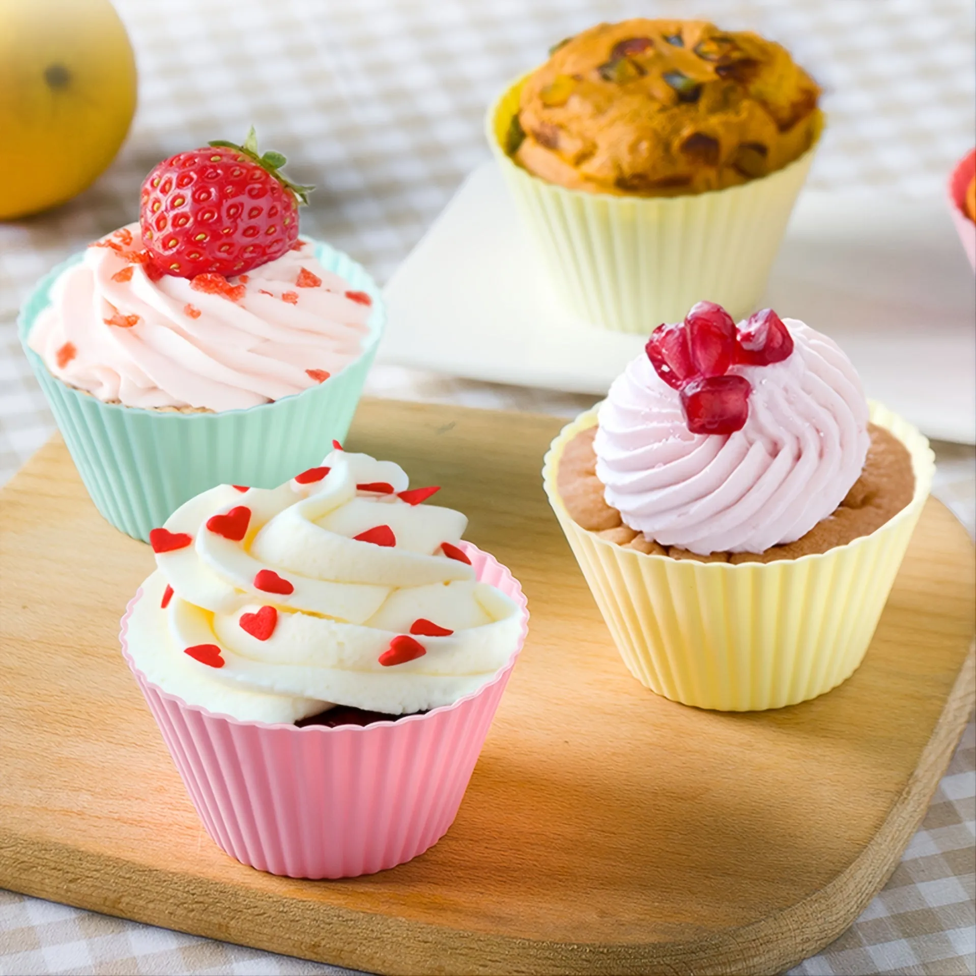 12-Piece Silicone Cupcake Pan Set