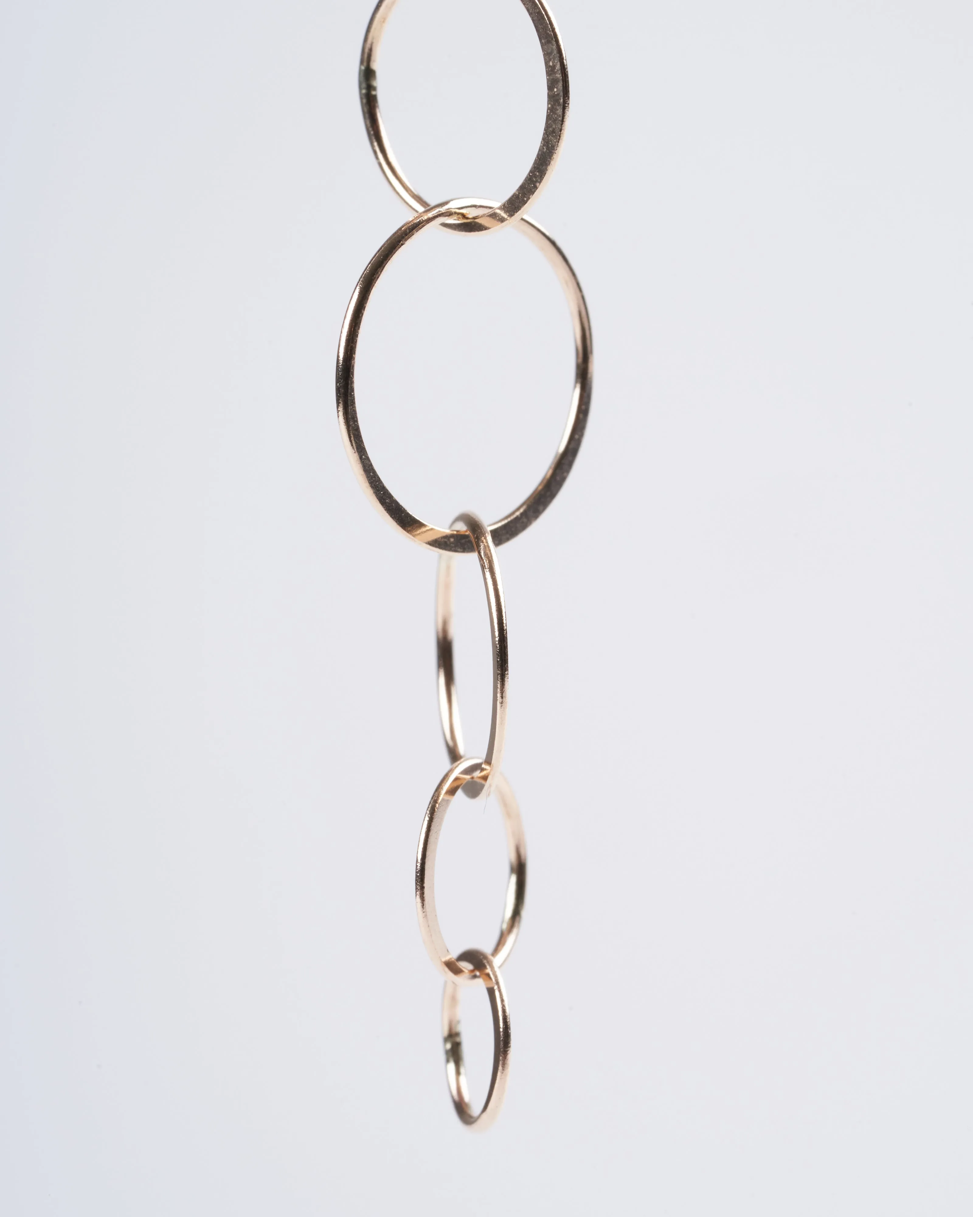 14k gold long lightweight chain earring