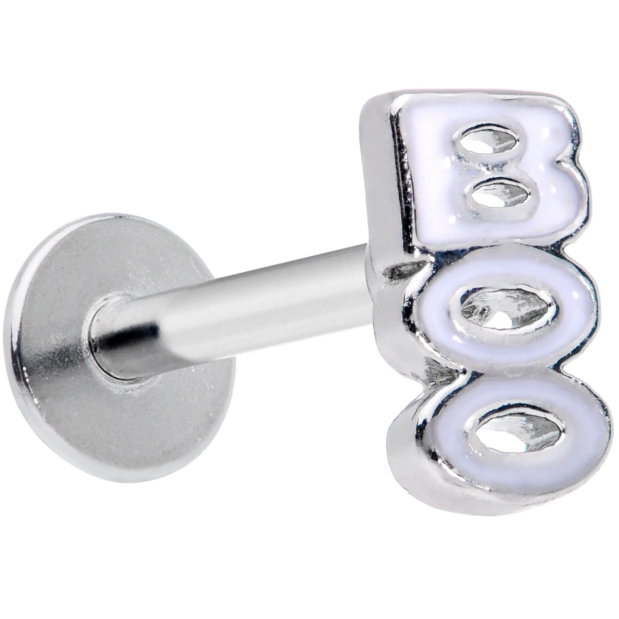 16 Gauge 5/16 White Boo Halloween Labret Monroe Tragus