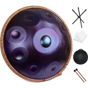 18 Inch, 9 tone, G minor Handpan Drum   FREE Carrying Bag