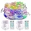 2 Pack  Sound Activated Music String Lights | 32.8ft 100LEDs 12 Modes | Waterproof Multicolor | Battery Powered | Remote Control