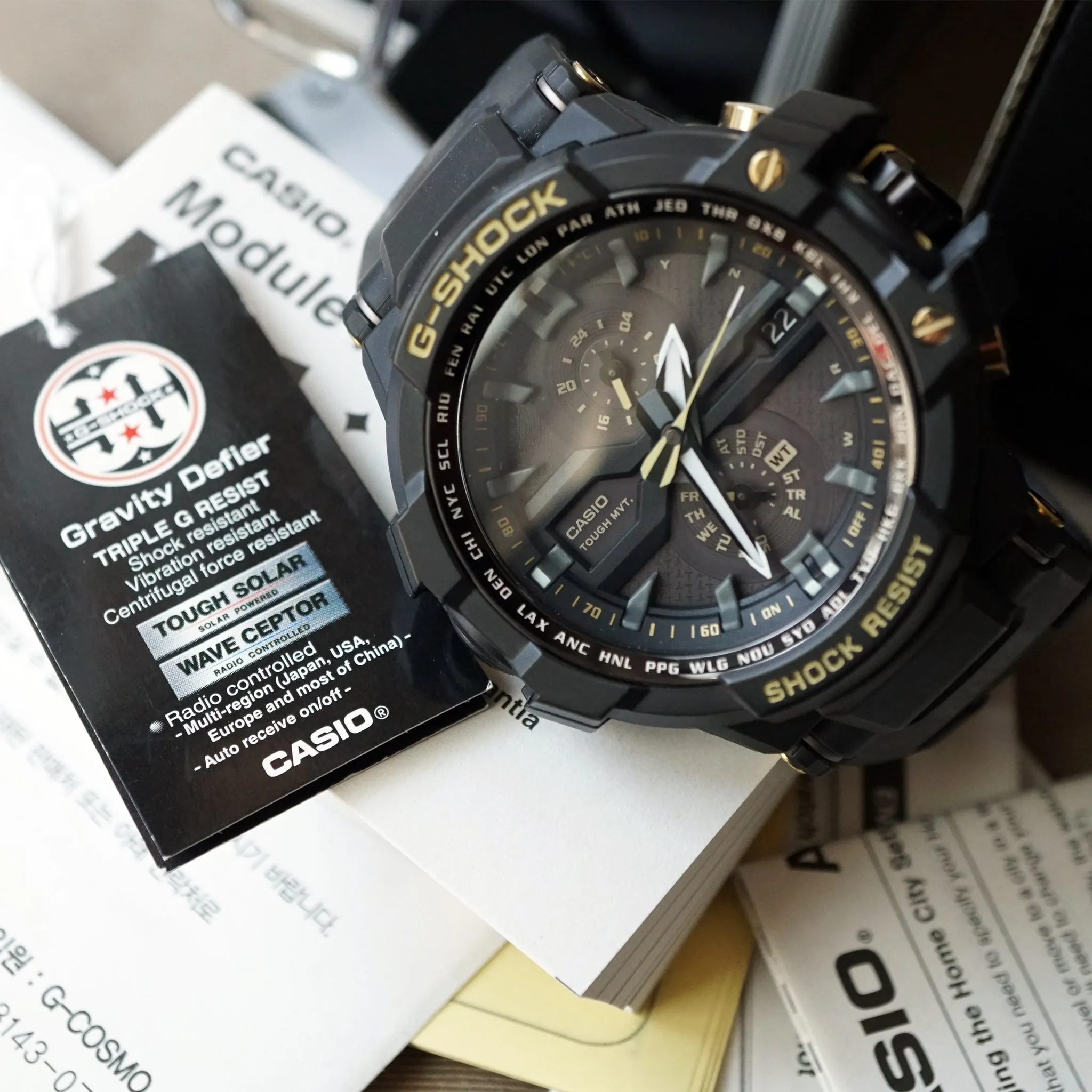2012 CASIO G-SHOCK SKY COCKPIT GRAVITY DEFIER 30TH ANNIVERSARY NOS