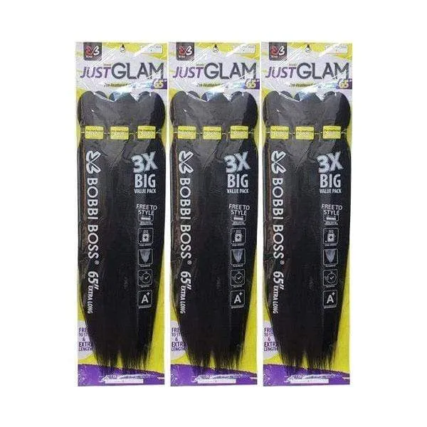 [3 Pack deal] Bobbi Boss 3X Pre-feathered - JUST GLAM BRAID 65"