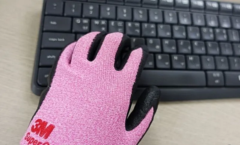 3M Nitrile Work Gloves Foam Coated, 10 Pairs Touch Screen, Machine Washable, Lightweight