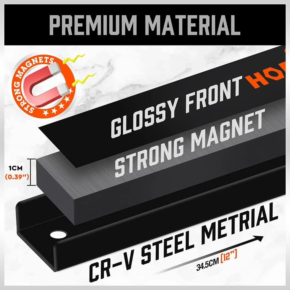 4 Pack Magnetic Tool Holder Strip