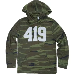 419 Long Sleeve Hooded Camo Shirt (Discontinued)