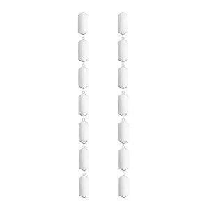 7 Tiered Marquis Earrings | White Gold