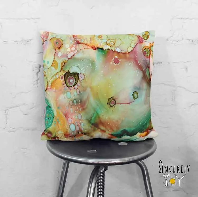 Abstract Throw Pillow 'Moose'