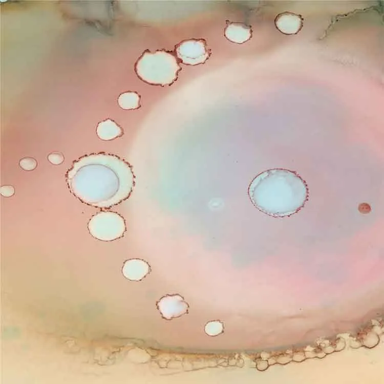 Abstract Throw Pillow 'Organic in Pastel'