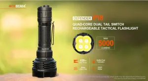 Acebeam P18 Quad-Core Tactical Flashlight