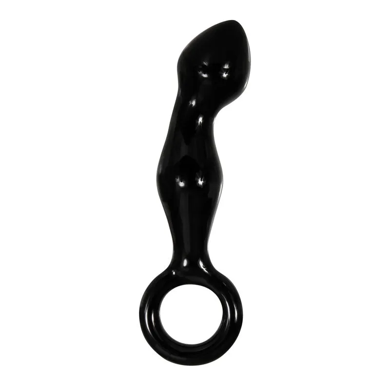 Adam & Eve Adams Glass Prostate Massager - Black