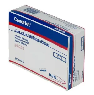 Adhesive Strip Coverlet® Elastic 3/4 X 3 Inch Rectangle Beige BX/100