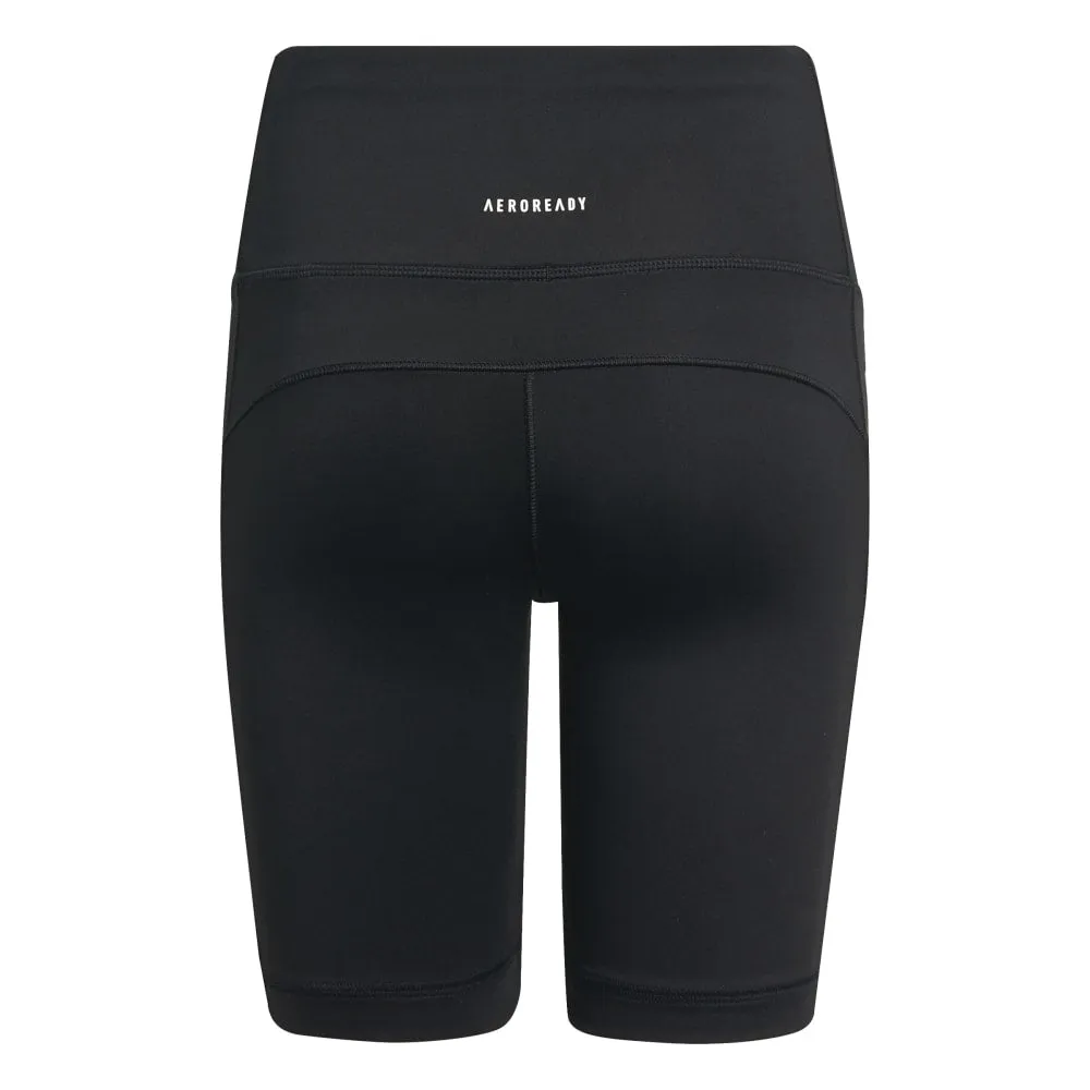 Adidas Girls Believe This 3-Stripes High-Rise Stretch Short Training Tights