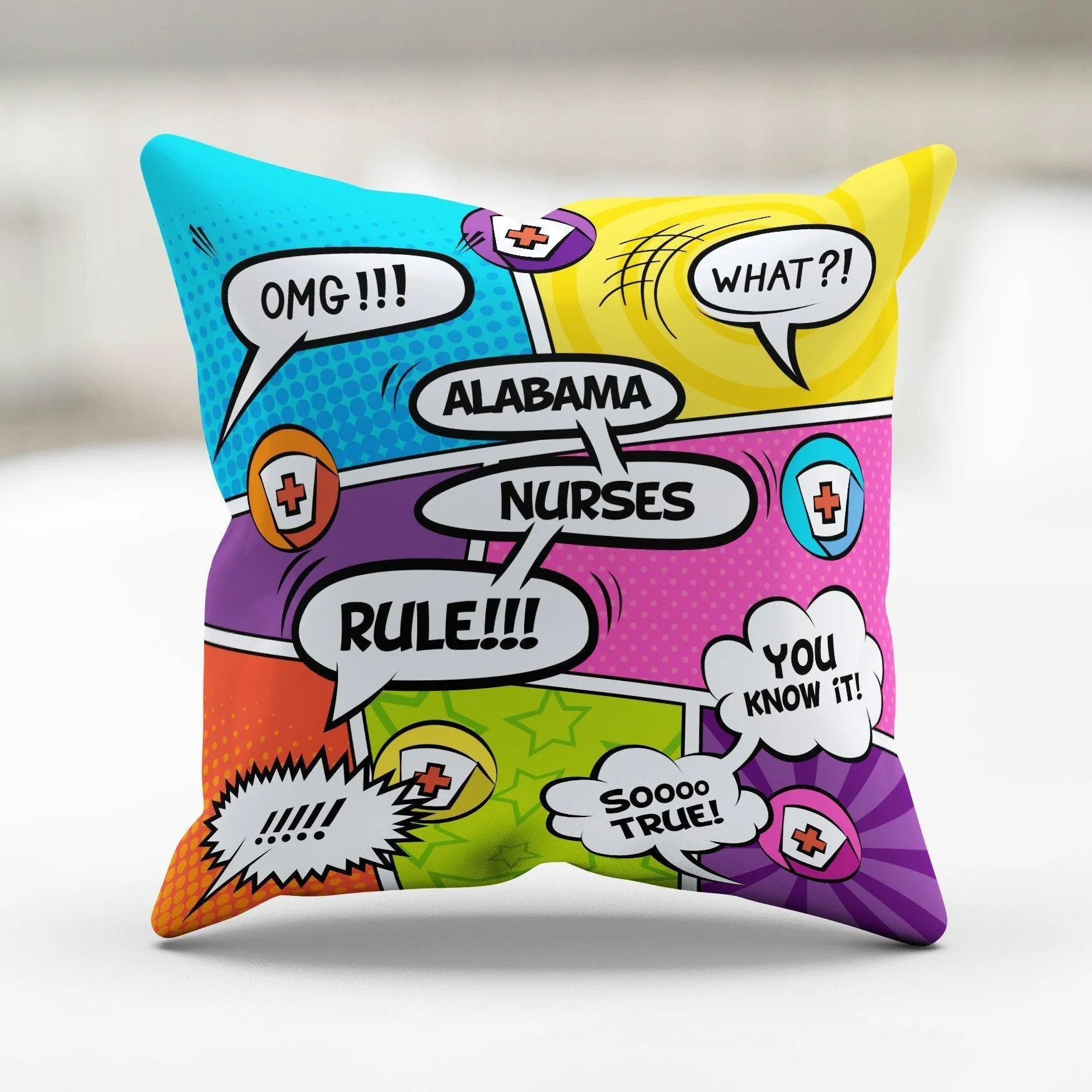 AL Comic Nurse Pillowcase