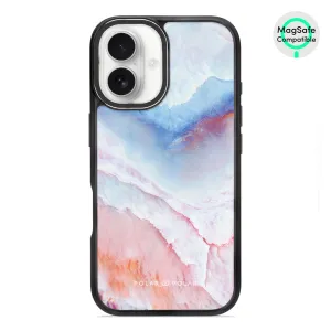Almond Coast - iPhone 16 Frosted Black Bumper MagSafe Case
