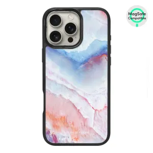 Almond Coast - iPhone 16 Pro Max Frosted Black Bumper MagSafe Case
