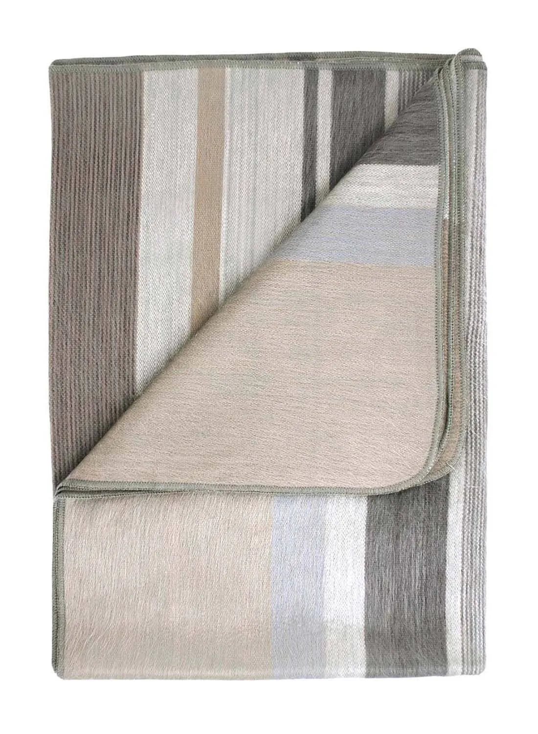 Alpaca Blanket - Vintage Pearl