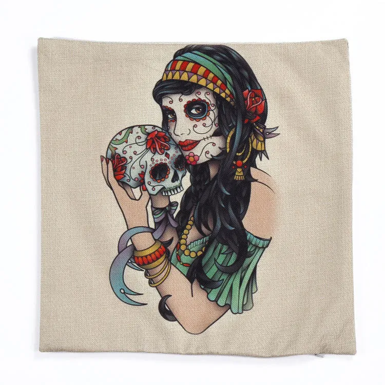 Amazing Decorative Skull Cushion Cover