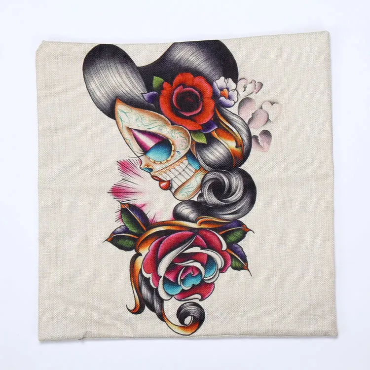 Amazing Decorative Skull Cushion Cover