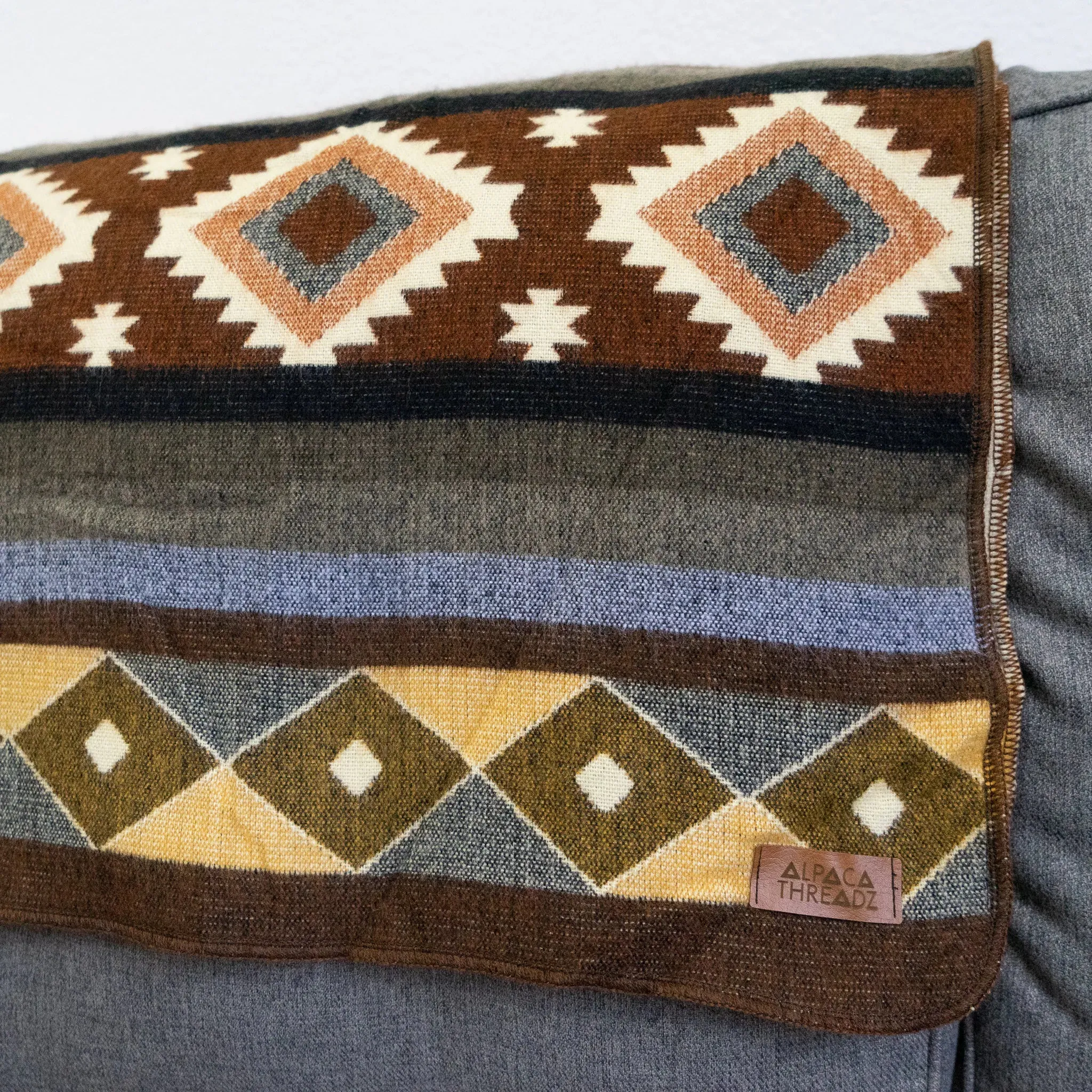Andean Alpaca Wool Blanket - Mojave (Throw)