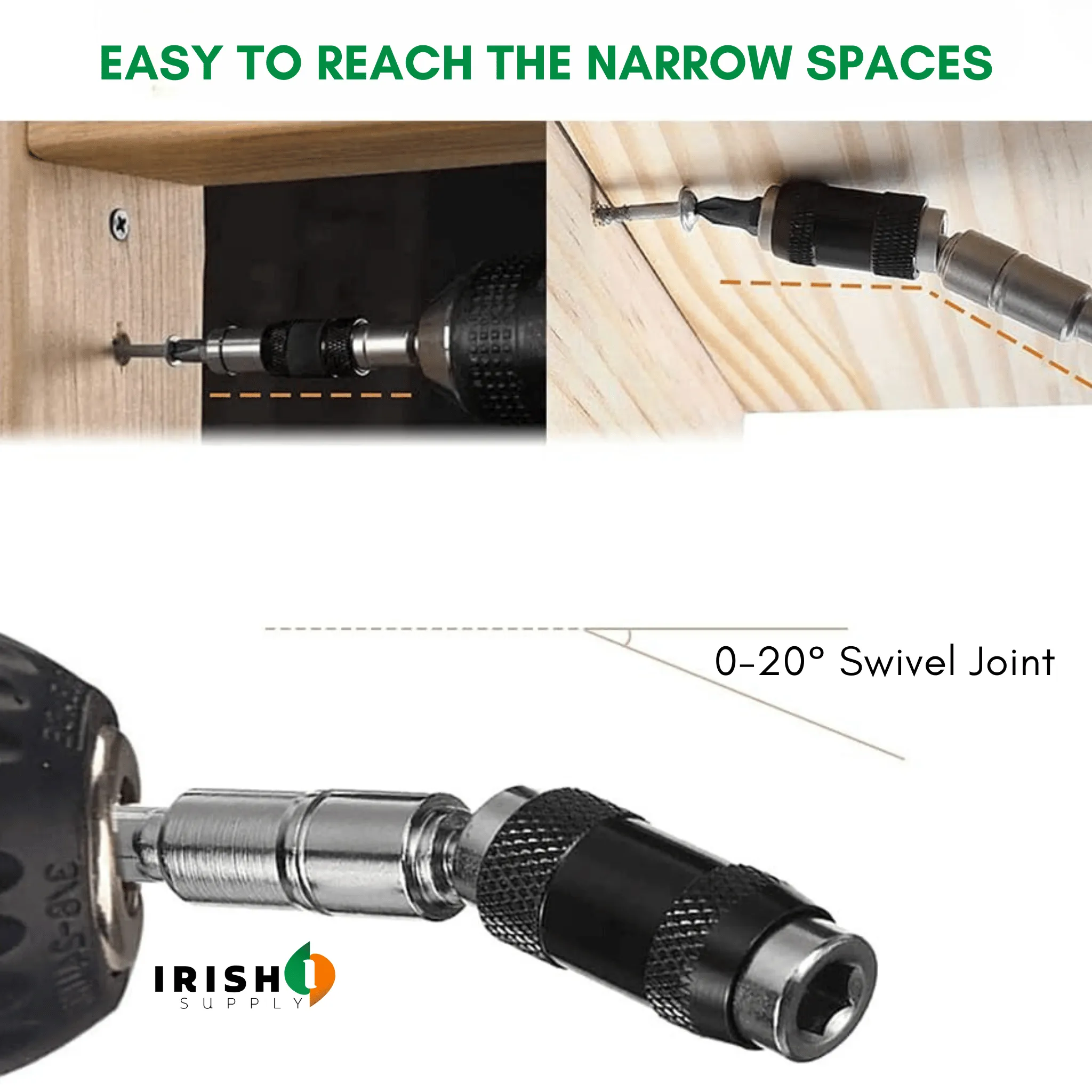 ANGLEGRIP Flexible Screwdriver Bit Holder