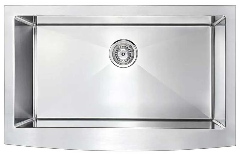 Anzzi ELYSIAN Farmhouse Stainless Steel 32 in. 0-Hole Single Bowl Kitchen Sink with Soave Faucet in Oil Rubbed Bronze