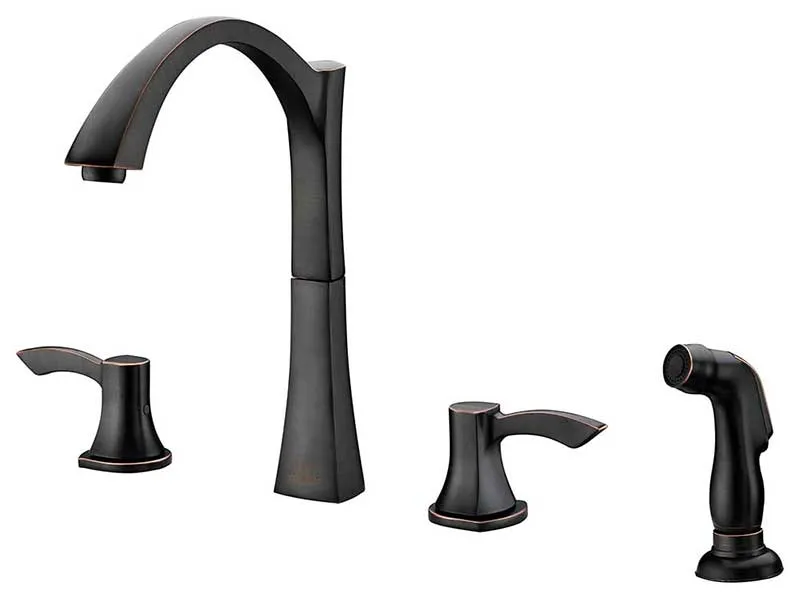 Anzzi ELYSIAN Farmhouse Stainless Steel 32 in. 0-Hole Single Bowl Kitchen Sink with Soave Faucet in Oil Rubbed Bronze