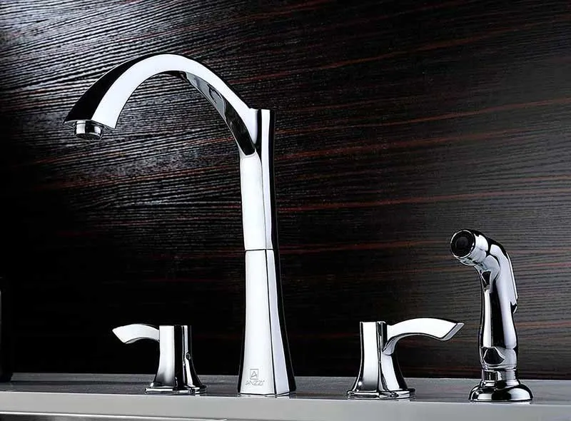 Anzzi ELYSIAN Farmhouse Stainless Steel 32 in. 0-Hole Single Bowl Kitchen Sink with Soave Faucet in Polished Chrome