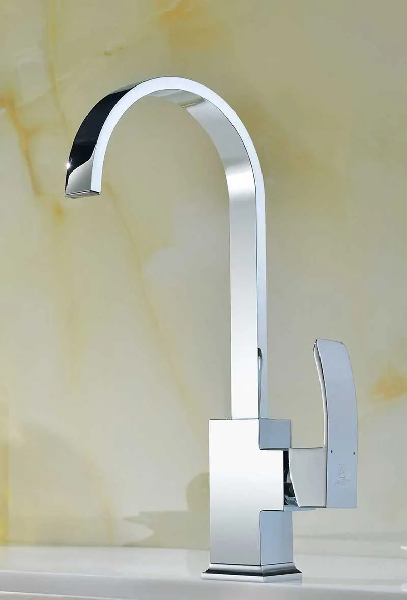 Anzzi ELYSIAN Farmhouse Stainless Steel 36 in. 0-Hole Kitchen Sink and Faucet Set with Opus Faucet in Polished Chrome