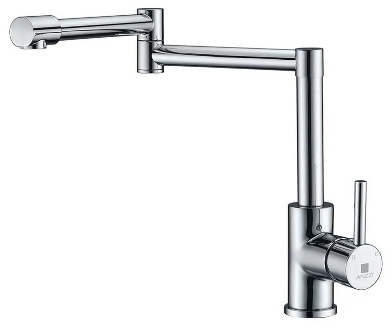 Anzzi ELYSIAN Farmhouse Stainless Steel 36 in. Double Bowl Kitchen Sink and Faucet Set with Manis Faucet in Polished Chrome