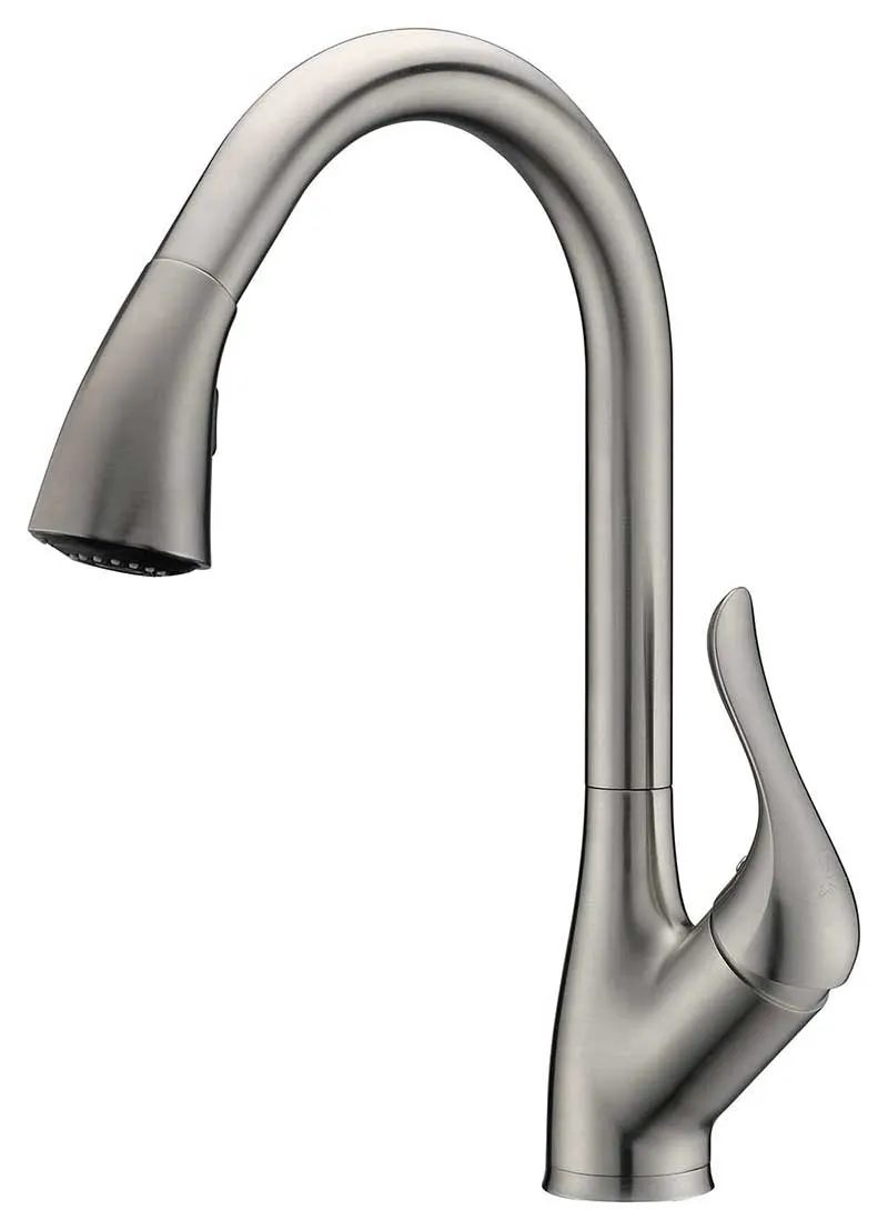 Anzzi MOORE Undermount Stainless Steel 32 in. Double Bowl Kitchen Sink and Faucet Set with Accent Faucet in Brushed Nickel