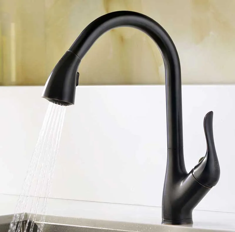 Anzzi MOORE Undermount Stainless Steel 32 in. Double Bowl Kitchen Sink and Faucet Set with Accent Faucet in Oil Rubbed Bronze