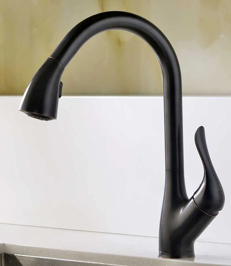Anzzi MOORE Undermount Stainless Steel 32 in. Double Bowl Kitchen Sink and Faucet Set with Accent Faucet in Oil Rubbed Bronze
