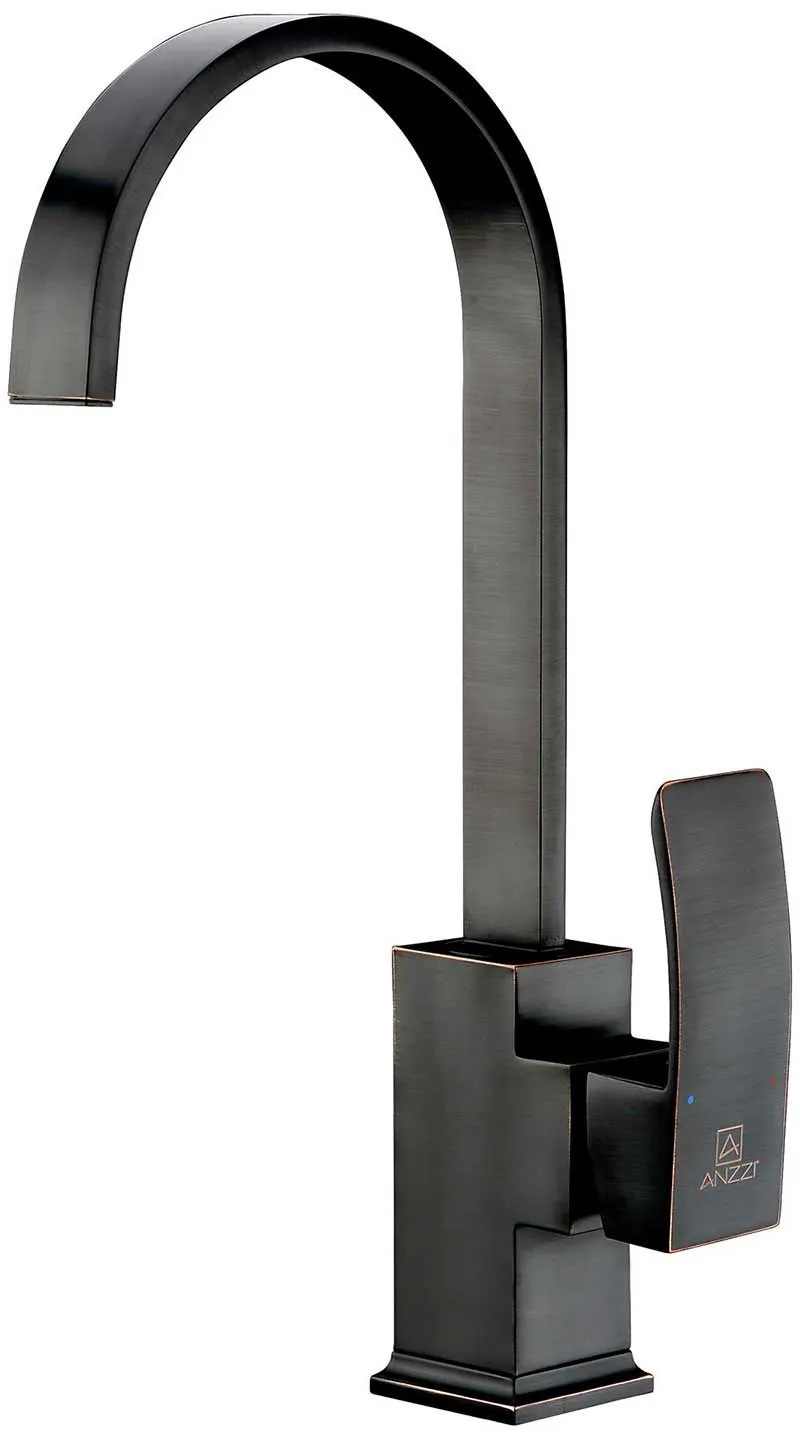 Anzzi MOORE Undermount Stainless Steel 32 in. Double Bowl Kitchen Sink and Faucet Set with Opus Faucet in Oil Rubbed Bronze