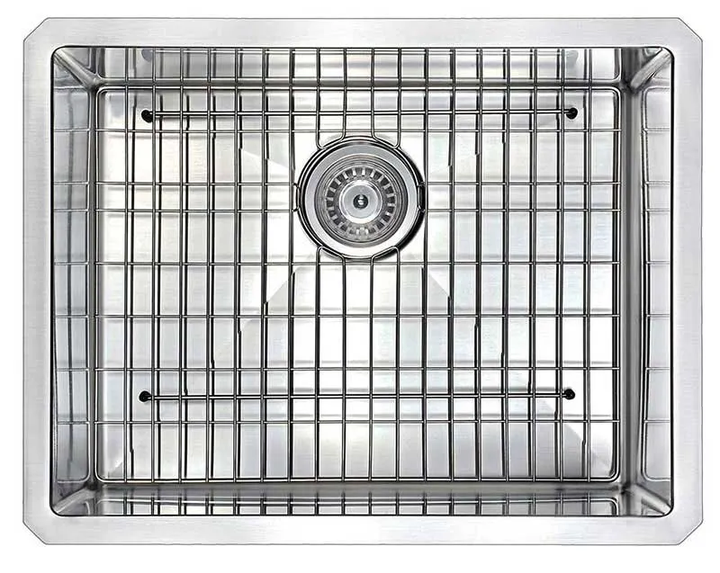 Anzzi VANGUARD Undermount Stainless Steel 23 in. Single Bowl Kitchen Sink and Faucet Set with Locke Faucet in Brushed Nickel