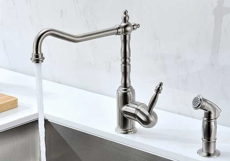 Anzzi VANGUARD Undermount Stainless Steel 23 in. Single Bowl Kitchen Sink and Faucet Set with Locke Faucet in Brushed Nickel