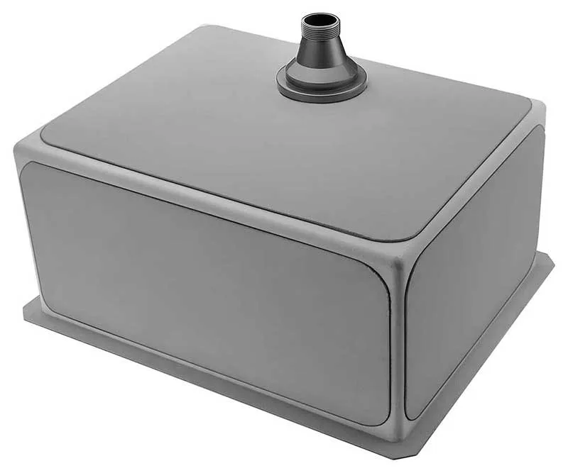 Anzzi VANGUARD Undermount Stainless Steel 23 in. Single Bowl Kitchen Sink and Faucet Set with Locke Faucet in Brushed Nickel