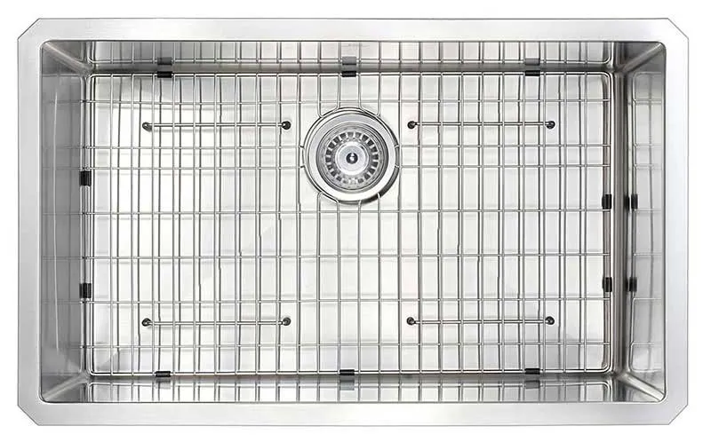 Anzzi VANGUARD Undermount Stainless Steel 30 in. 0-Hole Kitchen Sink and Faucet Set with Opus Faucet in Brushed Nickel