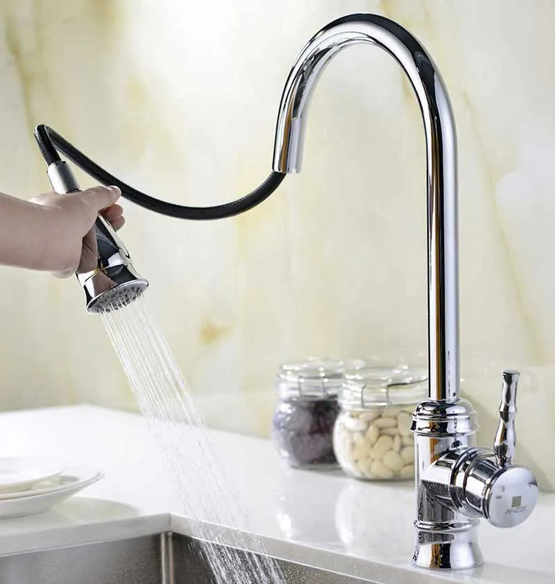 Anzzi VANGUARD Undermount Stainless Steel 30 in. Single Bowl Kitchen Sink and Faucet Set with Sails Faucet in Polished Chrome