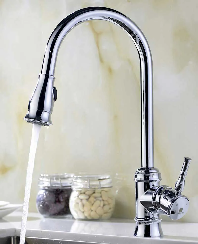 Anzzi VANGUARD Undermount Stainless Steel 30 in. Single Bowl Kitchen Sink and Faucet Set with Sails Faucet in Polished Chrome