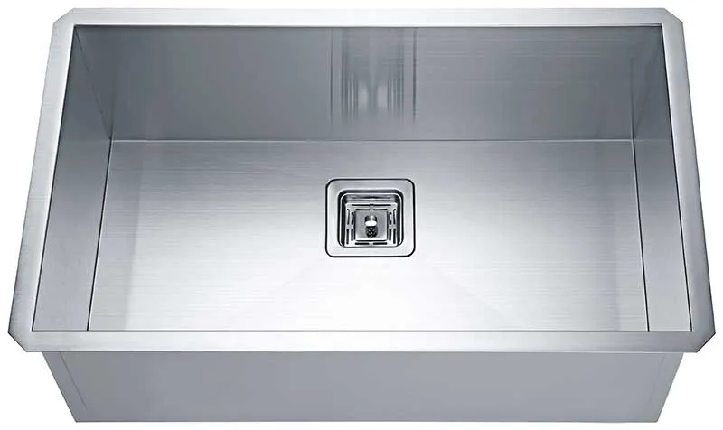 Anzzi Vanguard Undermount Stainless Steel 32 in. 0-Hole Single Bowl Kitchen Sink in Brushed Satin