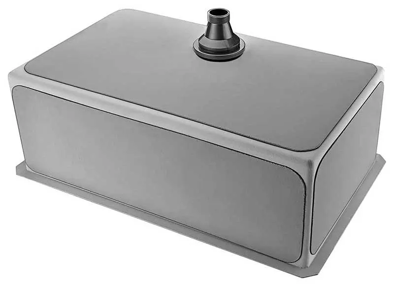 Anzzi VANGUARD Undermount Stainless Steel 32 in. 0-Hole Single Bowl Kitchen Sink with Opus Faucet in Brushed Nickel