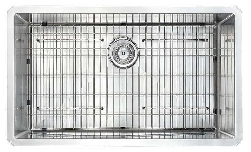 Anzzi VANGUARD Undermount Stainless Steel 32 in. 0-Hole Single Bowl Kitchen Sink with Opus Faucet in Brushed Nickel