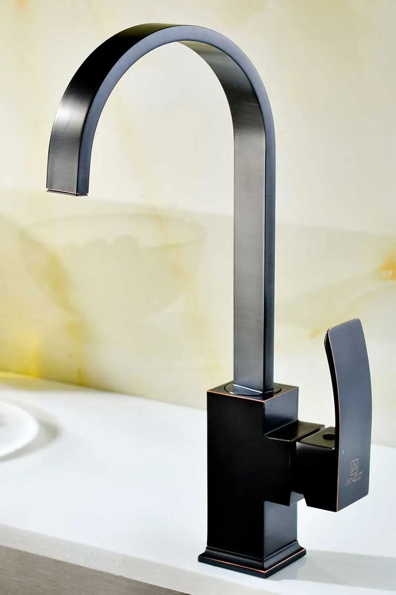 Anzzi VANGUARD Undermount Stainless Steel 32 in. Double Bowl Kitchen Sink and Faucet Set with Opus Faucet in Oil Rubbed Bronze