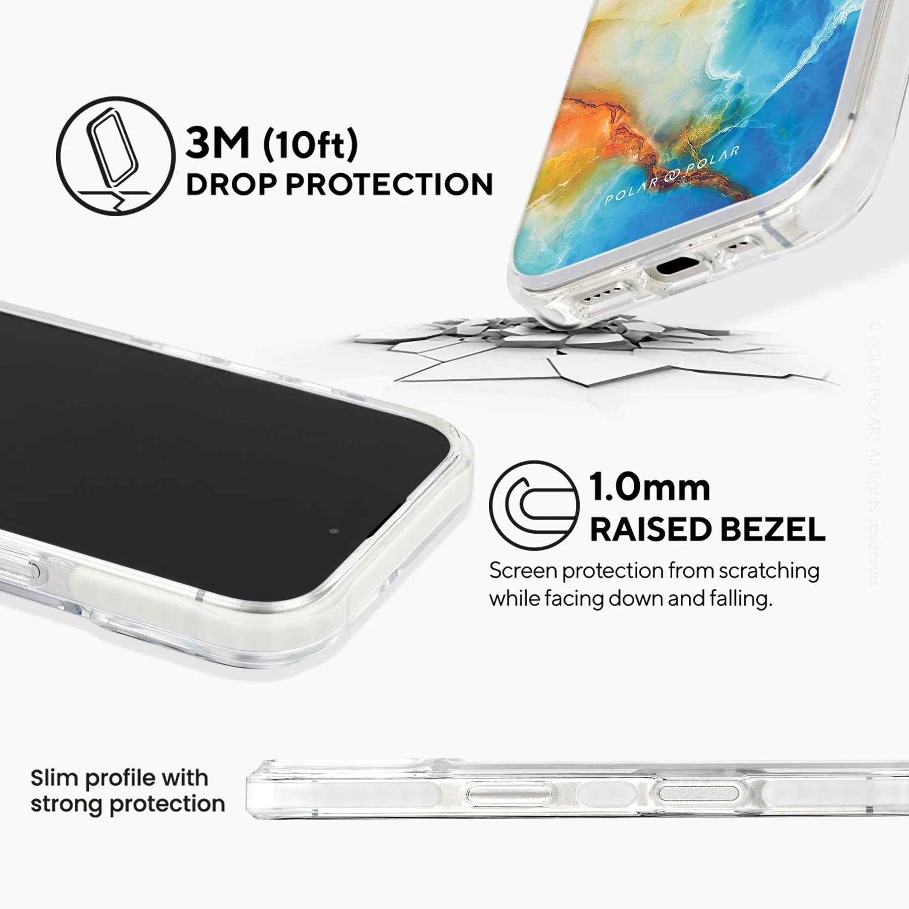 Aqua Sunlight - iPhone 16 Clear Bumper MagSafe Case