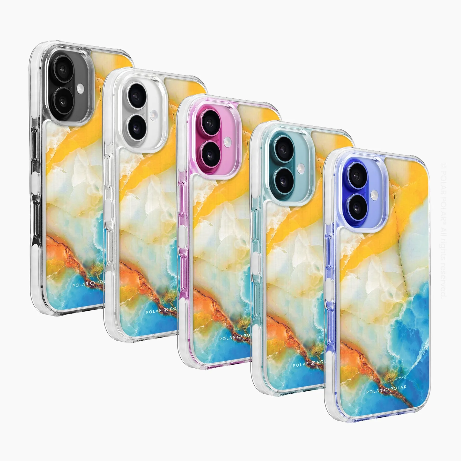 Aqua Sunlight - iPhone 16 Clear Bumper MagSafe Case